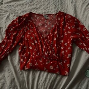 Forever 21 floral crop top